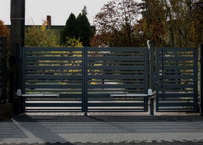 Gray,Gate,With,Gate,Automation,As,A,Symbol,Of,A